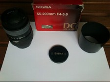 Objectif Sigma 55-200mm f/4-5.6 DC en très bon état