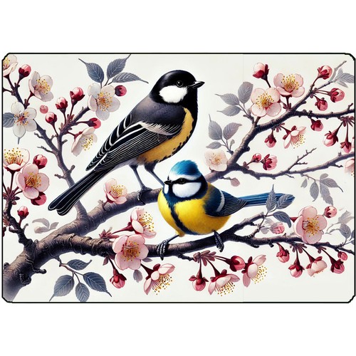 Planche découper oiseaux - à,