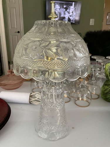 Vintage cut crystal glass - cut,