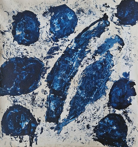 Tableau abstrait monochrome