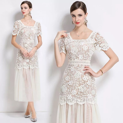 Longue robe dentelle - longue,