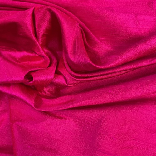 Soie sauvage changeante fushia - soie,