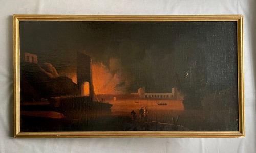 Forteresse incendiée huile - forteresse,
