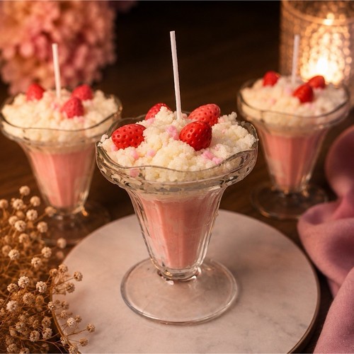 Verre dessert sur - à, pied