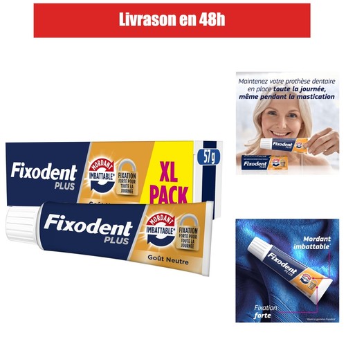 Fixodent crème adhésive - fixodent, pour