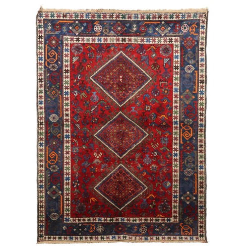 Tapis ancien asiatique laine - tapis,