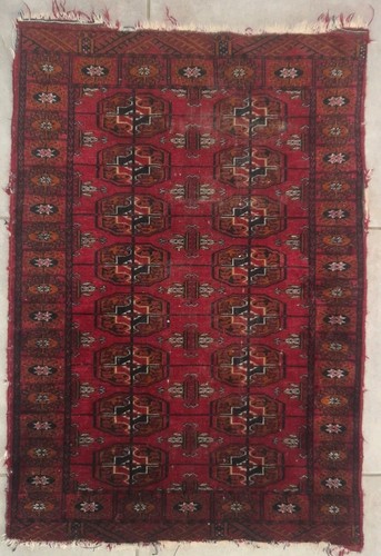 Tapis turkmène laine fait - turkmène,