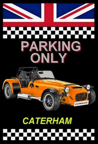 Plaque parking only caterham - plaque,