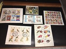 Lot 6 Planches De Timbres Du