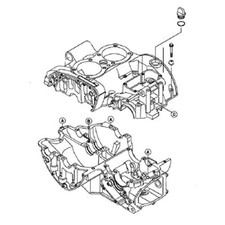KAWASAKI W650 EJ650 1999-2008 Kit n°3 vis BTR inox carters moteur W EJ 650