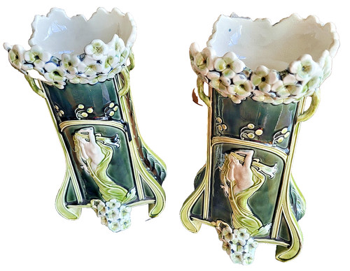 Paire vases art - ,