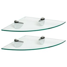 2x 30cm Étagères d'Angle en