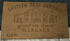 Estampe Façade de Caisse vin Château BOYD CANTENAC 1998 Margaux Grand Cru Classé