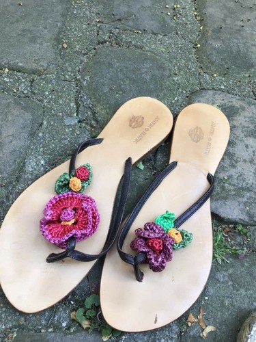 Sandales fleurs antik - fleurs,
