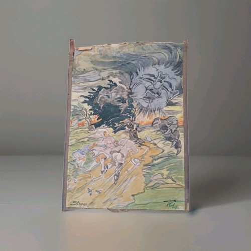 Peinture ancienne aquarelle - ancienne,