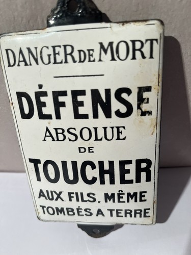 Plaque emaillee ancienne - plaque,