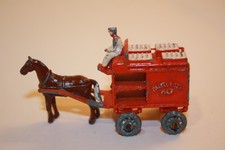 Vintage 1954 Matchbox / Moko Lesney Horse Drawn Milk Float #7 Driver & Horse GPW