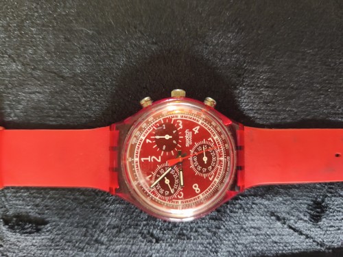 Swatch chrono rouge - swatch, le