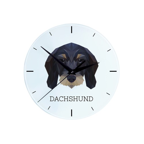 Teckel poil dur horloge - teckel,