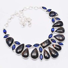 Collier En Sodalite Et
