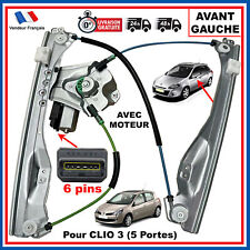 Moteur + Mecanisme de Leve Vitre Avant Gauche pour Clio 3 8200843592 8200291145