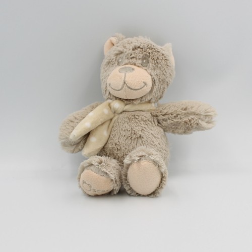Doudou peluche ours gris - , beige