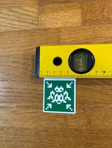 Invader space station sticker - space,
