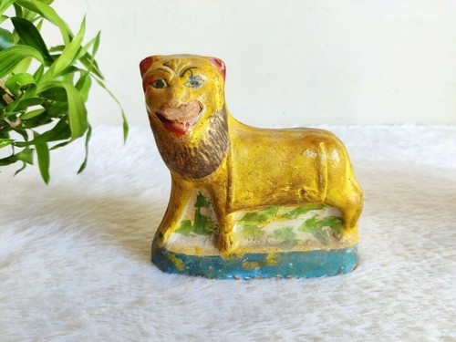 Lion statue figurine - en, terre