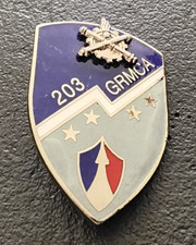 Military badge France equipment 203rd GRMCA equipment repair group (C10)