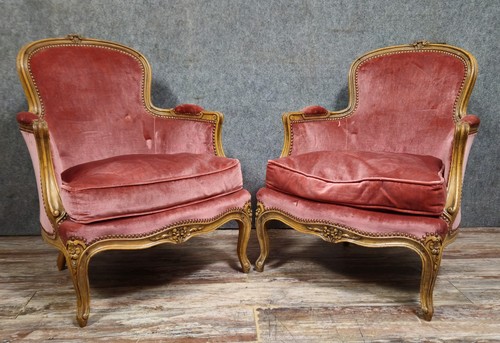Paire fauteuils cabriolet - de,