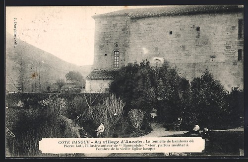Cpa ascain tonnelle de - la,