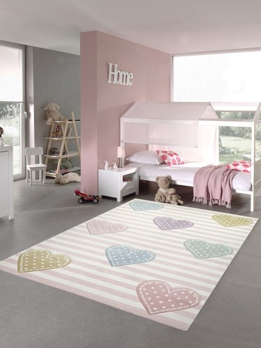 Tapis enfant tapis coeurs