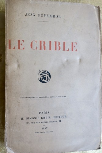 Jean pommerol crible 1897 - pommerol,