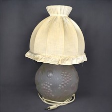 Lampe ancienne pied - , verre