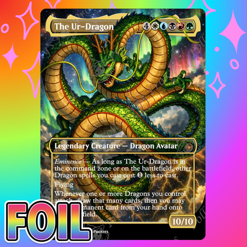 The dragon foil - proxy, card
