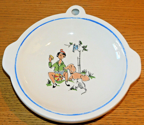 Vintage assiette chauffante - chauffante, à