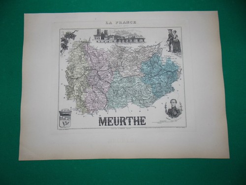 Meurthe carte atlas migeon - carte,