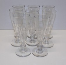 *8 FLUTES en CRISTAL XIXe