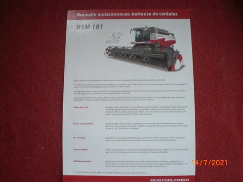Rostselmash rsm 181 combine - ,