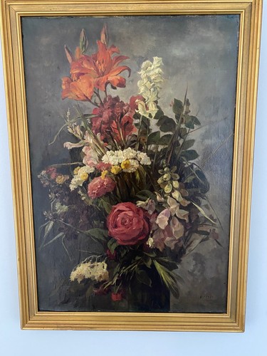 Tableau ancien huile - tableau, sur