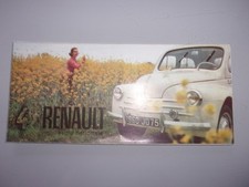 RENAULT 4 CV - catalogue brochure dépliant prospectus publicitaire
