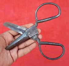 19c Ancien Indo Perse Fer Ciseaux Serpent Figurine Poignée Rare Outil SC4