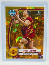 2025 Bowman Chrome University Sapphire Audi Crooks 1st Gold #07/50
