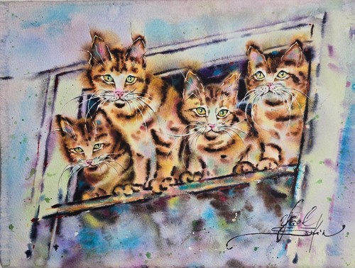 Peinture aquarelle originale
