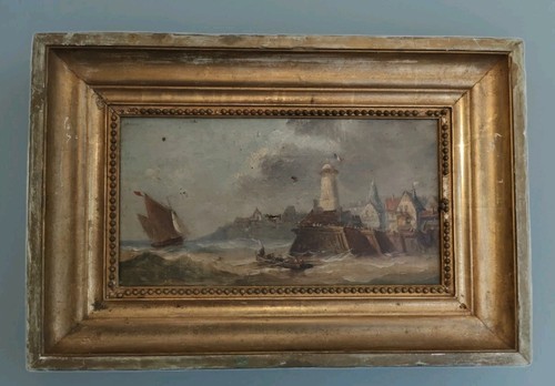 Huile sur toile école - huile,
