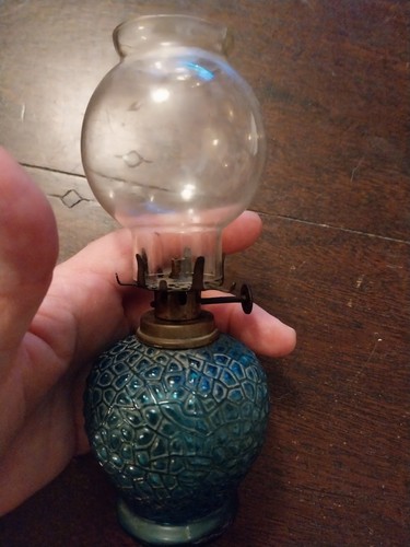 Lampe pigeon verre ancienne - verre,