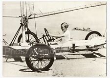 Princess Josephine-Charlotte of Belgium on sailing chariot - vintage photo 1938