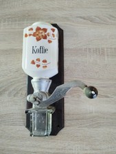 Moulin à café mural ancien Koffie Faïence 