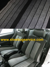 VW GOLF MK1 GTI - TISSU POUR REVÊTEMENT DE SIÈGE INTÉRIEUR ( gris/ noir )