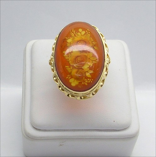 Bague jaune ct avec - jaune, 18